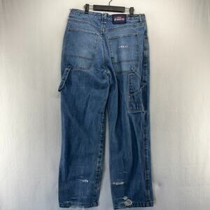 Vintage Willie Esco Jeans Mens 36 Fits 34x32 Blue Baggy Carpenter Distressed y2k